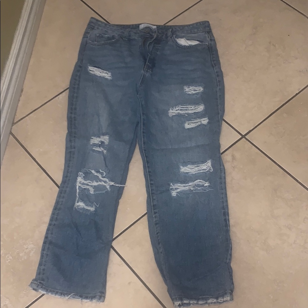 Vervet Distressed Blue Jeans